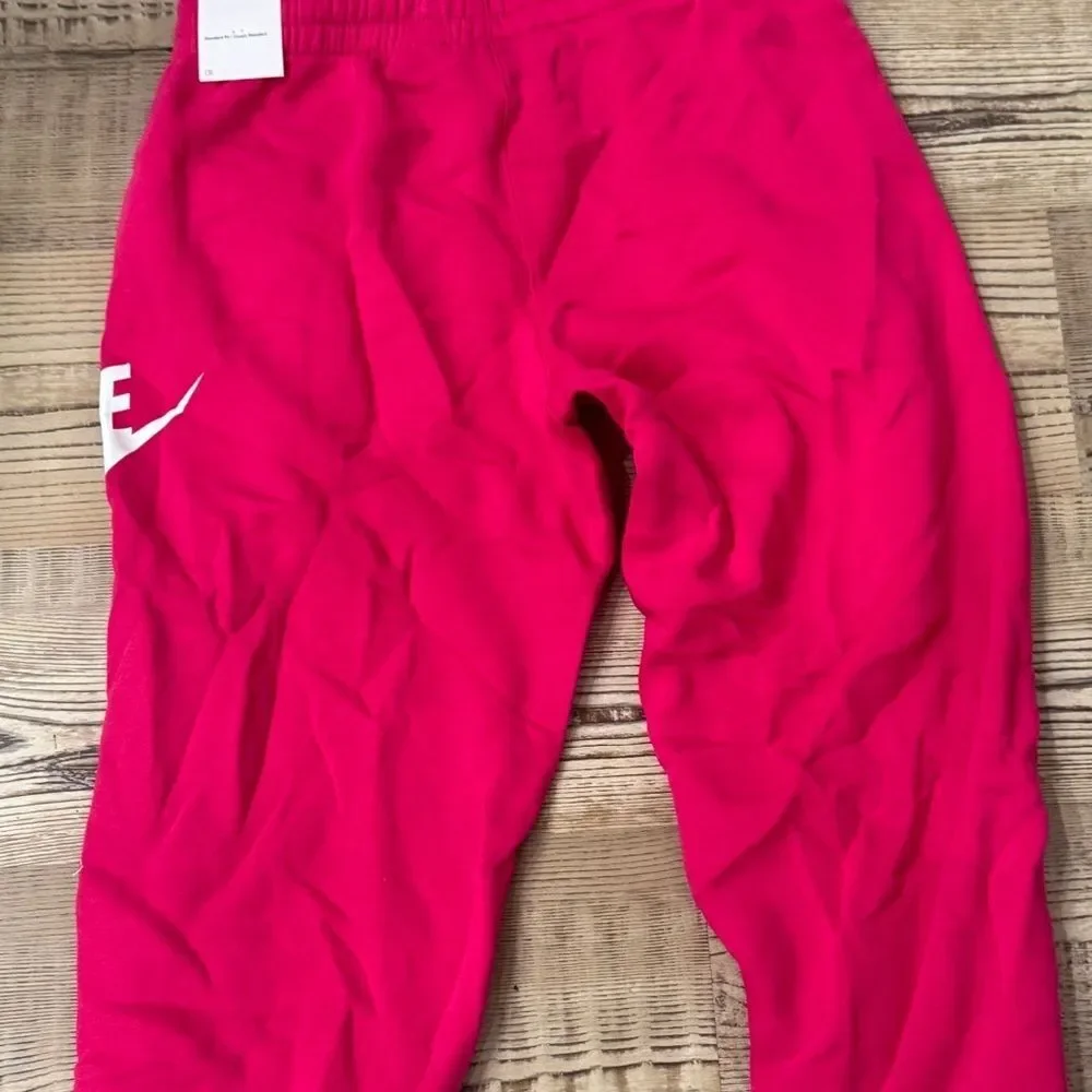 Nike Sportswear Club Jogger Kit Big Kids Club Fleece Pants - Fireberry/ white XL